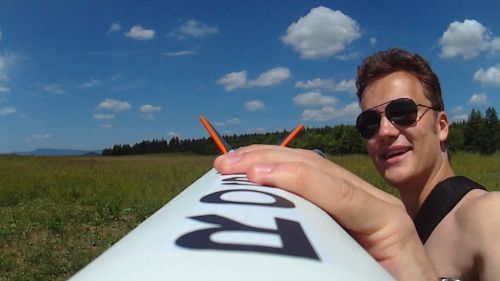 Letové video - třístupňovka ROSON, krásný záběr letového zážehu 3. st. , 24.6. 2017